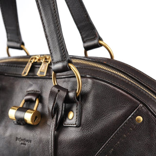 Yves Saint Laurent Brown Calfskin Leather Muse Tote Bag