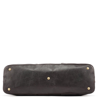 Yves Saint Laurent Brown Calfskin Leather Muse Tote Bag