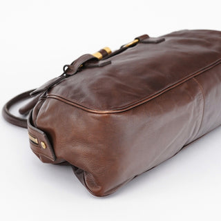 Yves Saint Laurent Brown Calfskin Muse Tote Bag