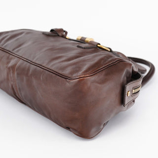 Yves Saint Laurent Brown Calfskin Muse Tote Bag