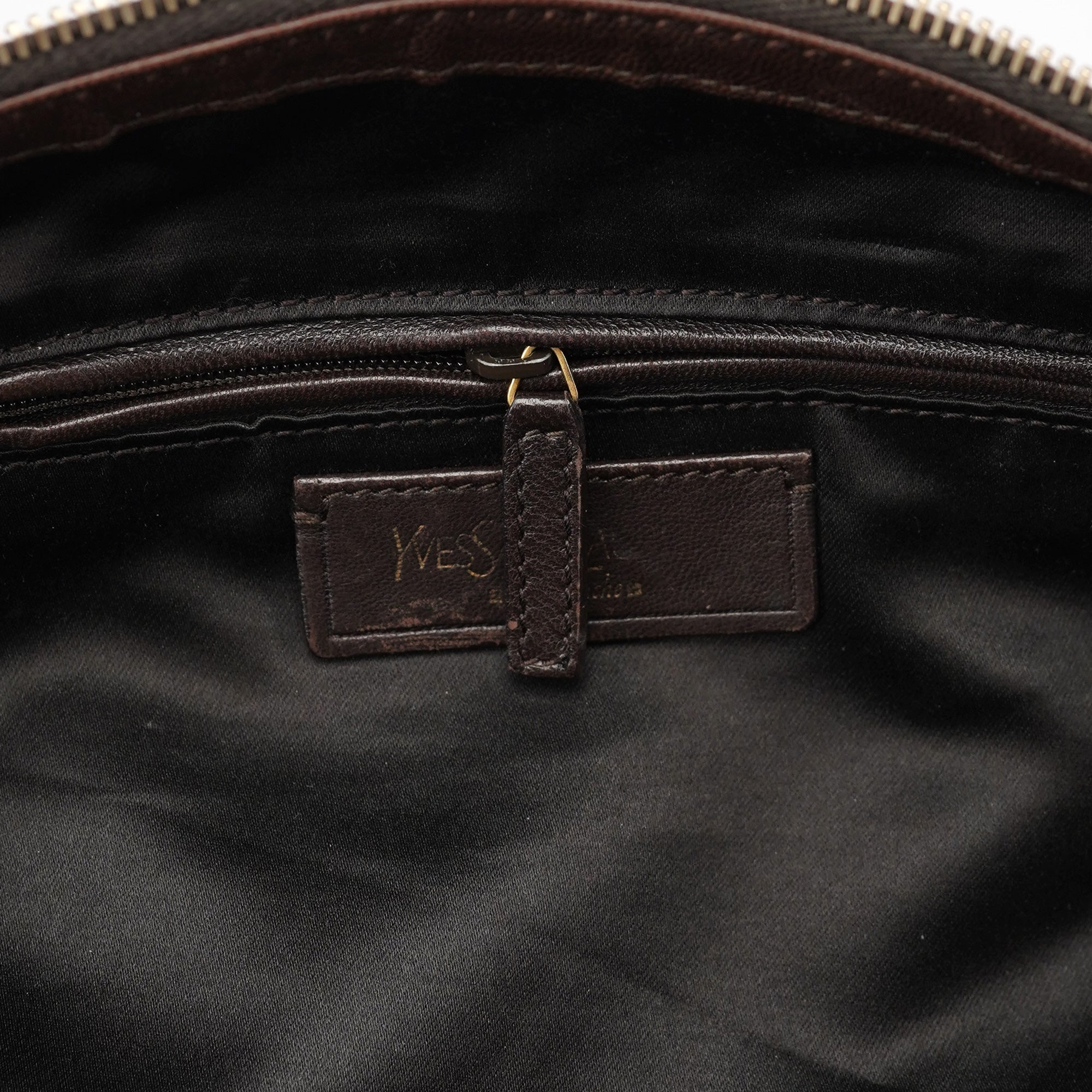 Yves Saint Laurent Brown Calfskin Muse Tote Bag