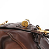 Yves Saint Laurent Brown Calfskin Muse Tote Bag