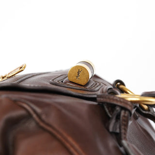 Yves Saint Laurent Brown Calfskin Muse Tote Bag