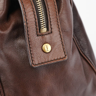Yves Saint Laurent Brown Calfskin Muse Tote Bag