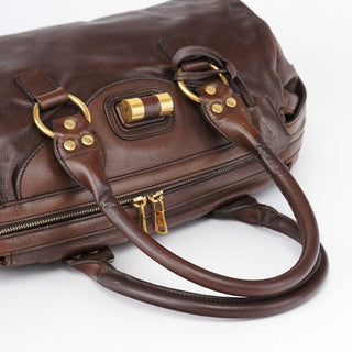 Yves Saint Laurent Brown Calfskin Muse Tote Bag