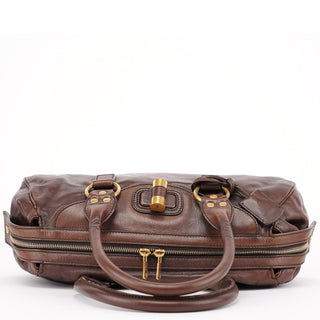 Yves Saint Laurent Brown Calfskin Muse Tote Bag