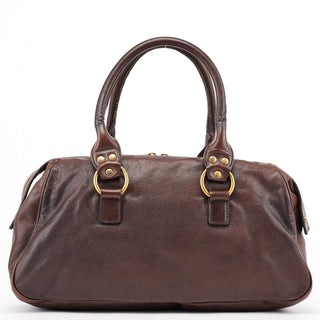 Yves Saint Laurent Brown Calfskin Muse Tote Bag