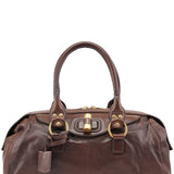 Yves Saint Laurent Brown Calfskin Muse Tote Bag