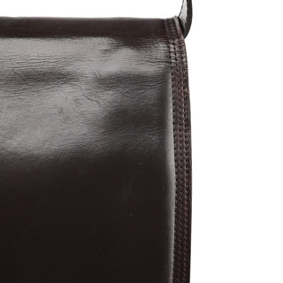 Yves Saint Laurent Brown Leather Flap Shoulder Bag