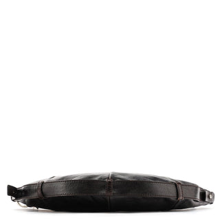 Yves Saint Laurent Brown Leather Mombasa Hobo Shoulder Bag