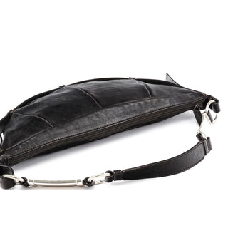 Yves Saint Laurent Brown Leather Mombasa Hobo Shoulder Bag