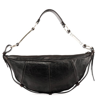Yves Saint Laurent Brown Leather Mombasa Hobo Shoulder Bag