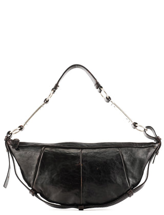 Yves Saint Laurent Brown Leather Mombasa Hobo Shoulder Bag