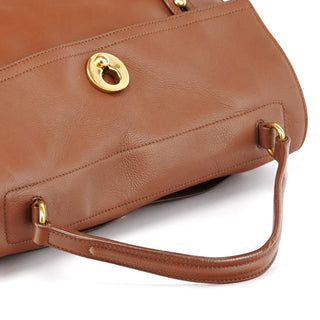 Yves Saint Laurent Brown Leather Muse Two Bag