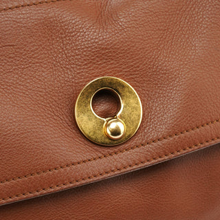 Yves Saint Laurent Brown Leather Muse Two Bag