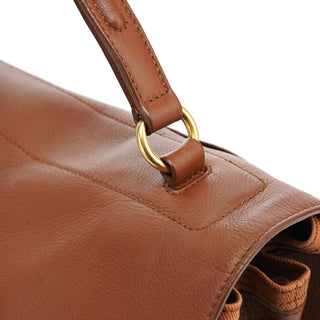 Yves Saint Laurent Brown Leather Muse Two Bag