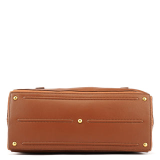 Yves Saint Laurent Brown Leather Muse Two Bag