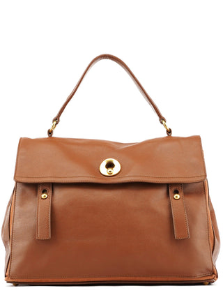 Yves Saint Laurent Brown Leather Muse Two Bag