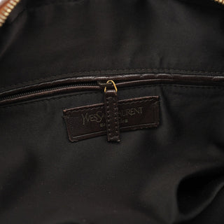 Yves Saint Laurent Brown Leather Y Muse Tote Bag