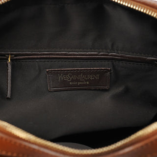 Yves Saint Laurent Brown Leather Y Muse Tote Bag