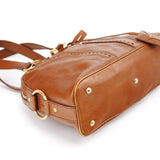 Yves Saint Laurent Brown Leather Y Muse Tote Bag