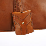 Yves Saint Laurent Brown Leather Y Muse Tote Bag