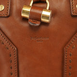 Yves Saint Laurent Brown Leather Y Muse Tote Bag