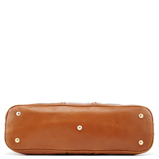 Yves Saint Laurent Brown Leather Y Muse Tote Bag