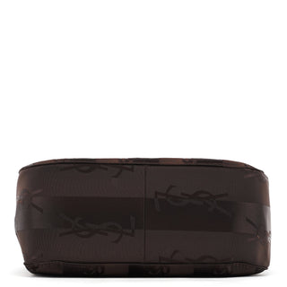 Yves Saint Laurent Brown YSL Satin Shoulder Bag