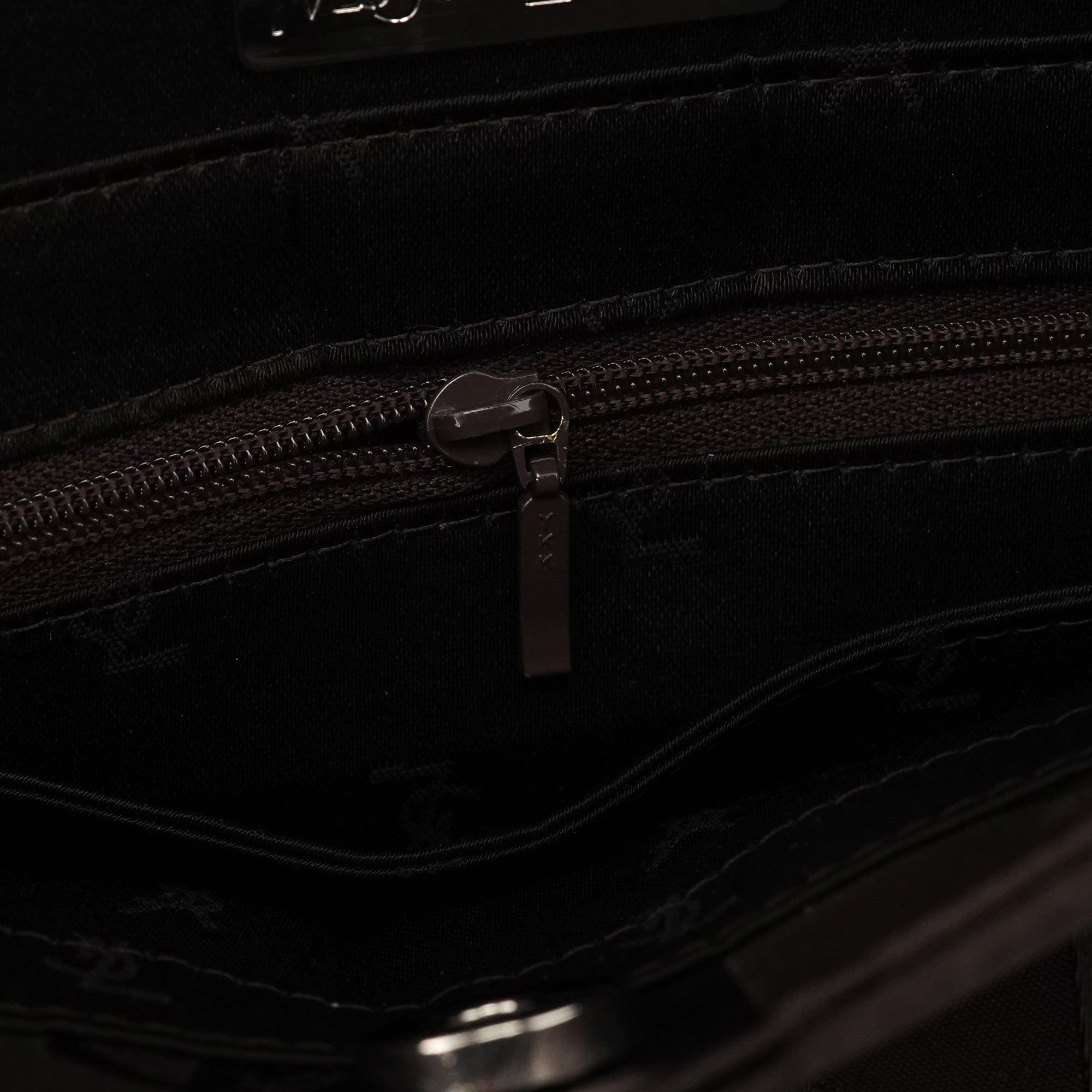 Yves Saint Laurent Brown YSL Satin Shoulder Bag