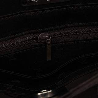 Yves Saint Laurent Brown YSL Satin Shoulder Bag