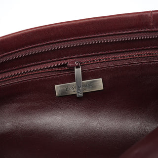 Yves Saint Laurent Burgundy Calfksin Mini Shoulder Bag
