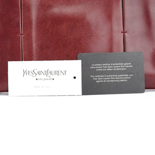 Yves Saint Laurent Burgundy Calfksin Mini Shoulder Bag