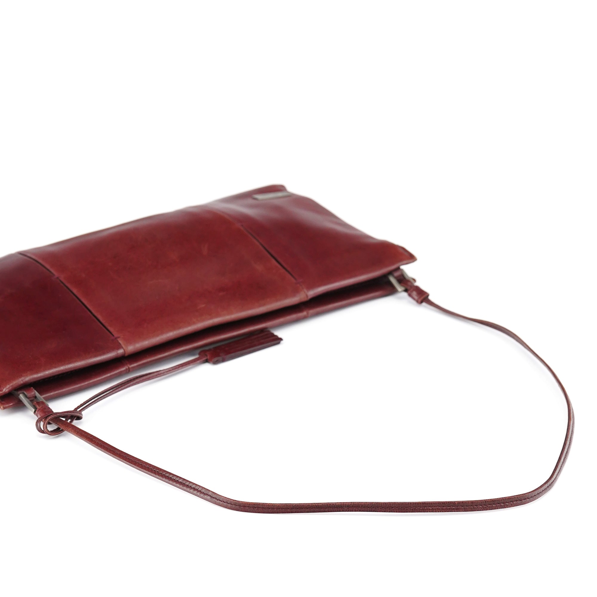 Yves Saint Laurent Burgundy Calfksin Mini Shoulder Bag