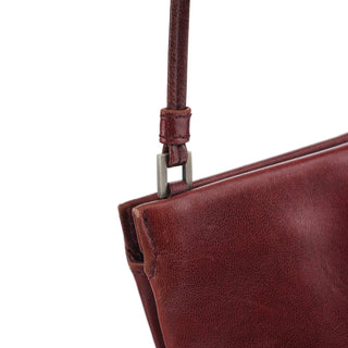 Yves Saint Laurent Burgundy Calfksin Mini Shoulder Bag