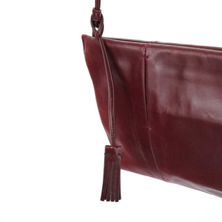 Yves Saint Laurent Burgundy Calfksin Mini Shoulder Bag
