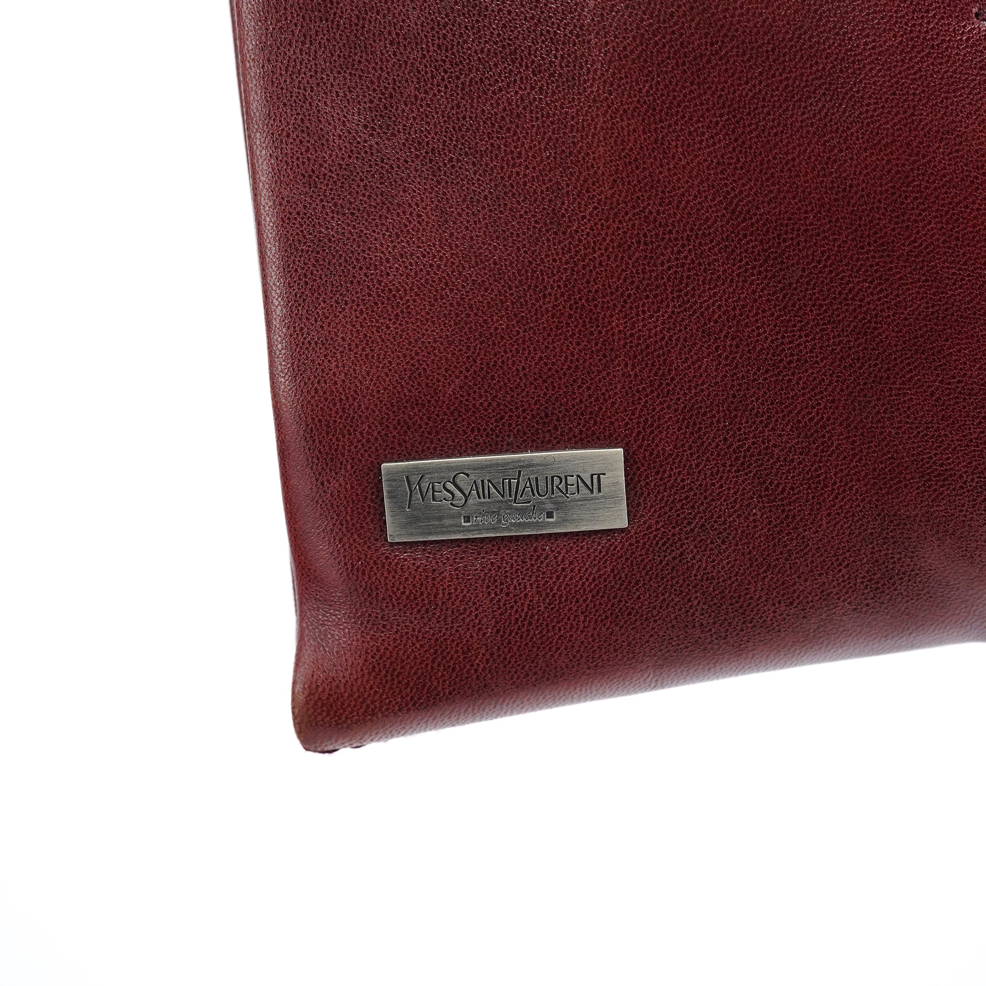 Yves Saint Laurent Burgundy Calfksin Mini Shoulder Bag