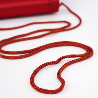 Yves Saint Laurent Burgundy Satin Bow Crossbody Bag