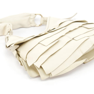 Yves Saint Laurent Cream Leather Saint Tropez Shoulder Bag