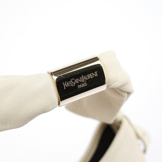 Yves Saint Laurent Cream Leather Saint Tropez Shoulder Bag