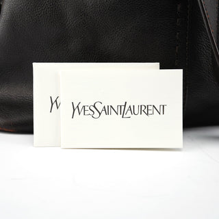 Yves Saint Laurent Black Calfskin Leather Muse Tote Bag