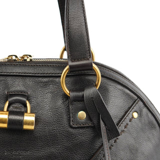 Yves Saint Laurent Black Calfskin Leather Muse Tote Bag