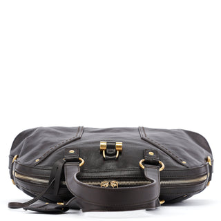 Yves Saint Laurent Black Calfskin Leather Muse Tote Bag