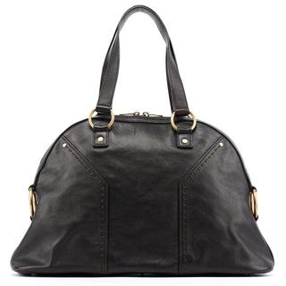 Yves Saint Laurent Black Calfskin Leather Muse Tote Bag