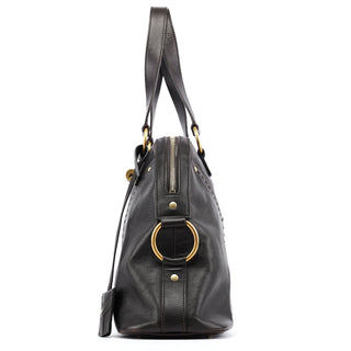 Yves Saint Laurent Black Calfskin Leather Muse Tote Bag
