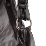 Yves Saint Laurent Dark Brown Leather Mombasa Hobo Shoulder Bag