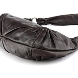 Yves Saint Laurent Dark Brown Leather Mombasa Hobo Shoulder Bag