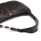 Yves Saint Laurent Dark Brown Leather Mombasa Hobo Shoulder Bag