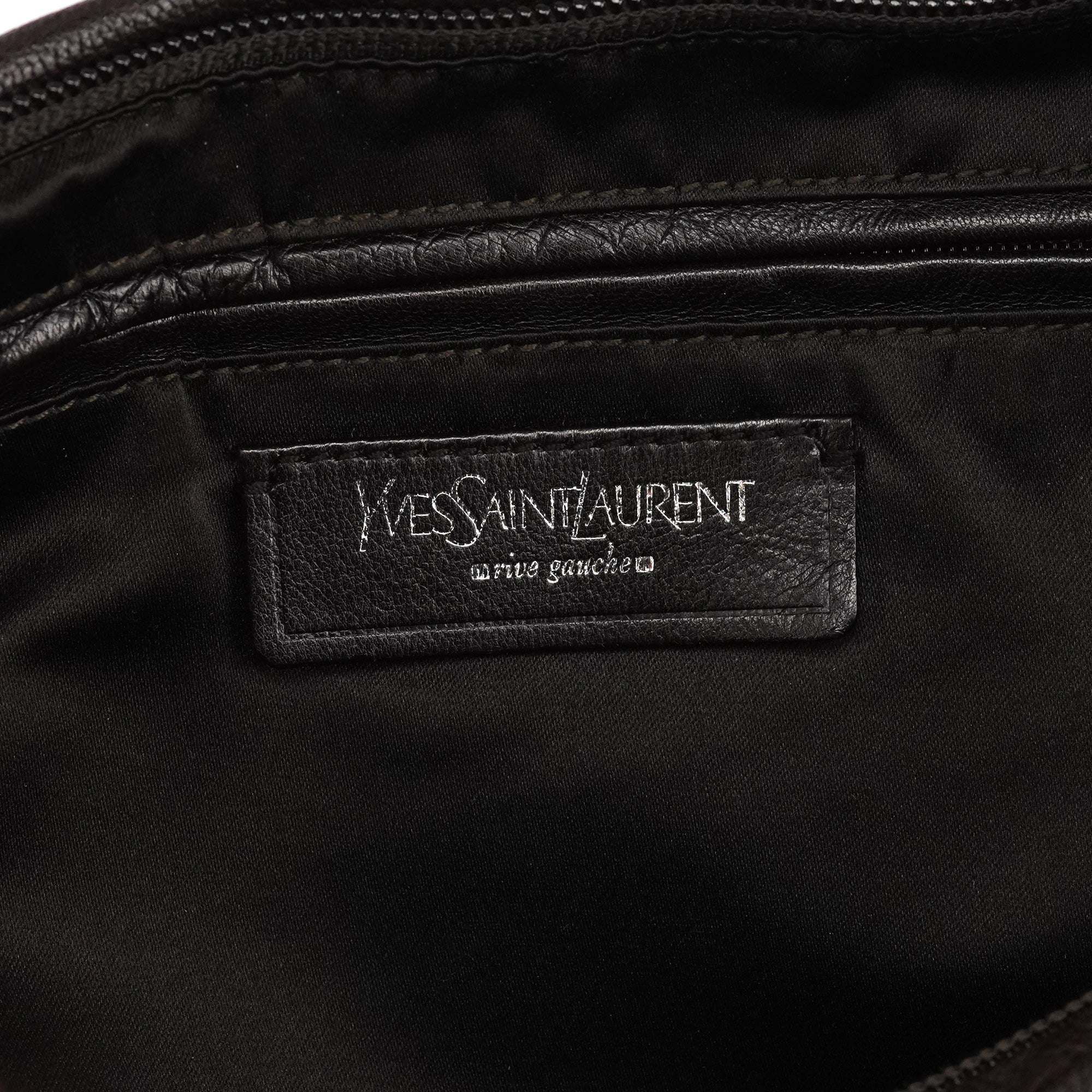 Yves Saint Laurent Dark Brown Leather Mombasa Hobo Shoulder Bag