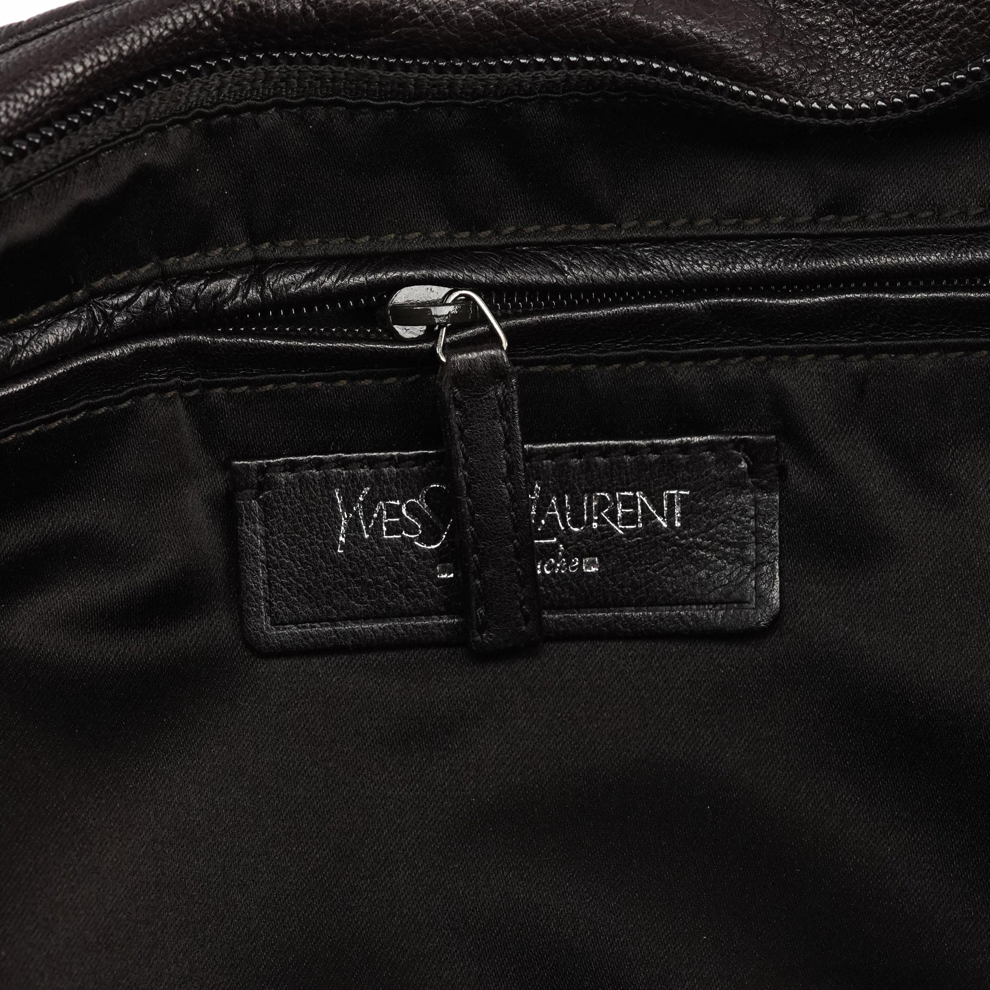 Yves Saint Laurent Dark Brown Leather Mombasa Hobo Shoulder Bag
